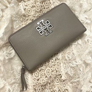 TORY BURCH French Grey Wallet